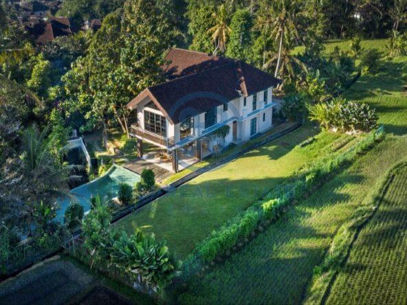 bedroom villa with ricefield views for sale