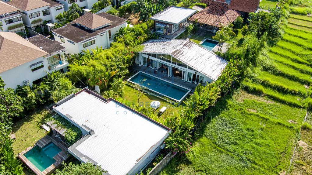 bedroom villa garden pool view canggu bali for sale rent