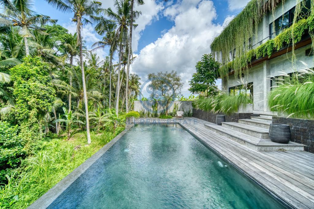 bedroom villa river front jungle view ubud bali for sale rent